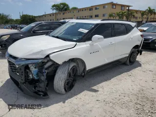2019 Chevrolet Blazer RS with VIN 3GNKBJRS5KS700855, listed as a Copart auction lot 52548305 with 66,540 mi miles and Salvage title. Bid and sale history available at DreamBid. Image 1.