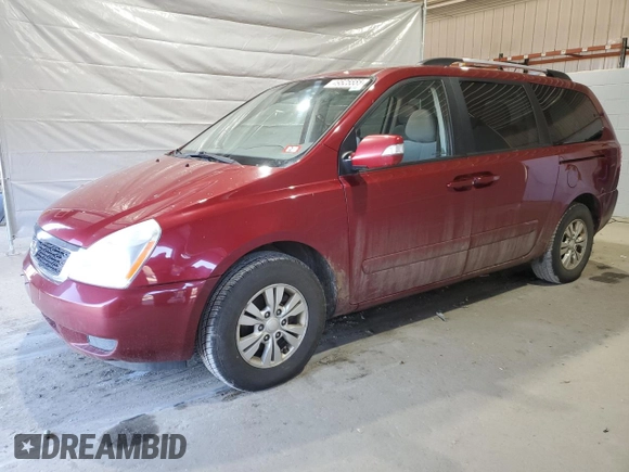 2012 Kia Sedona LX with VIN KNDMG4C78C6503600, listed as a Copart auction lot 49525555 with 241,476 mi miles and Clean Title. Bid and sale history available at carsss.com. Image 1.