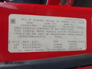 1990 Chevrolet Chevy Van z VIN 2GCEG25H9L4147291, wystawiony jako IAAI lot #41468176 z przebiegiem Nie podano mil oraz . Historia ofert i sprzedaży dostępna na DreamBid. Obrazek 9.