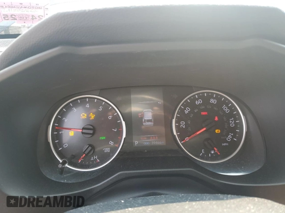 2019 Toyota RAV4 with VIN ME7796, listed as a Copart auction lot 63487955 with 39,466 mi miles and Salvage title. Bid and sale history available at DreamBid. Image 9.