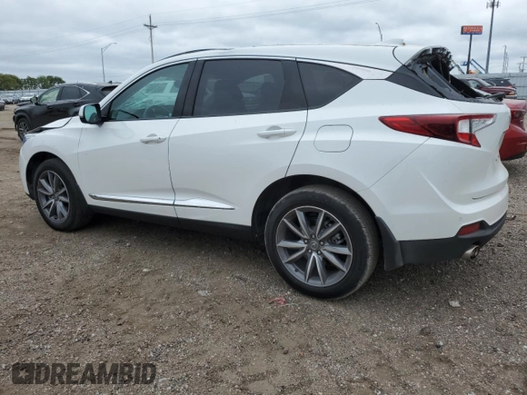 2021 Acura RDX w/Technology Package with VIN 5J8TC2H50ML017791, listed as a Copart auction lot 66034814 with 34,546 mi miles and Salvage Title. Bid and sale history available at carsss.com. Image 2.
