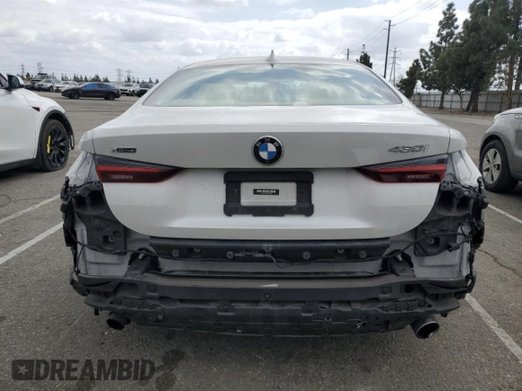 2022 BMW 4 Series 430i xDrive with VIN WBA73AP0XNCJ18822, listed as a Copart auction lot 51019155 with 41,964 mi miles and Salvage title. Bid and sale history available at DreamBid. Image 6.