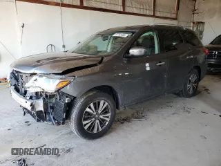 2019 Nissan Pathfinder SV with VIN 5N1DR2MM4KC587882, listed as a Copart auction lot 45762985 with 66,909 mi miles and Salvage Title. Bid and sale history available at carsss.com. Image 1.