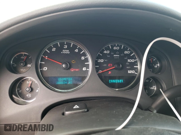 2007 Chevrolet Avalanche 1LT with VIN 3GNFK12307G120315, listed as a Copart auction lot 64714735 with 208,224 mi miles and Salvage title. Bid and sale history available at DreamBid. Image 9.