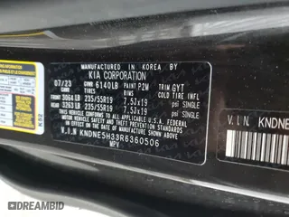 2024 Kia Carnival SX Prestige with VIN KNDNE5H33R6360506, listed as a Copart auction lot 50392535 with 53,303 mi miles and Clean Title. Bid and sale history available at carsss.com. Image 13.