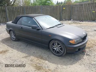 2004 BMW 3 Series 330Ci with VIN WBABW53444PL40619, listed as a IAAI auction lot 42124960 with 161,383 mi miles. Bid and sale history available at carsss.com. Image 1.