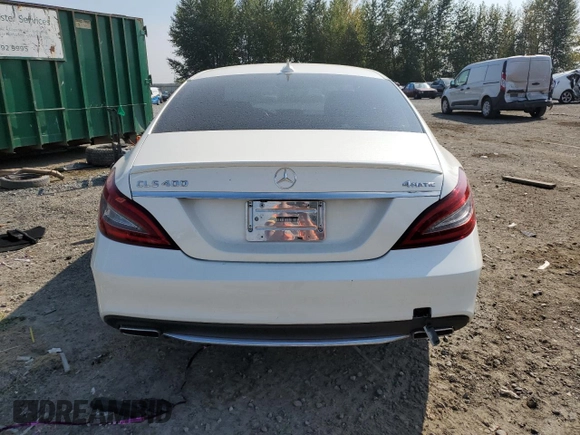 2015 Mercedes-Benz CLS-Class CLS 400 with VIN WDDLJ6HB6FA143143, listed as a Copart auction lot 65558983 with 0 mi miles. Bid and sale history available at carsss.com. Image 6.
