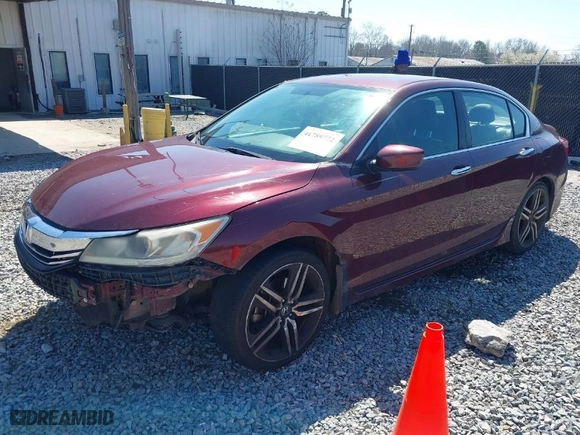 2017 Honda Accord Sedan Sport SE with VIN 1HGCR2F18HA189681, listed as a IAAI auction lot 41789772 with 1 mi miles. Bid and sale history available at carsss.com. Image 2.