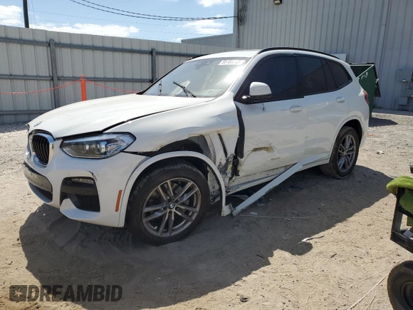 2021 BMW X3 sDrive30i z VIN 5UXTY3C01M9F55786, wystawiony jako Copart lot #55106335 z przebiegiem Nie podano mil oraz Nie do naprawy. Historia ofert i sprzedaży dostępna na DreamBid. Obrazek 1.