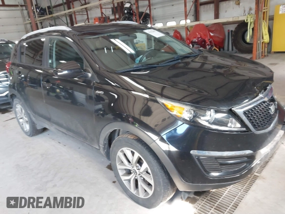 2016 Kia Sportage LX with VIN KNDPBCAC4G7847334, listed as a IAAI auction lot 41822803 with 86,595 mi miles and . Bid and sale history available at carsss.com. Image 1.