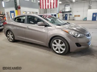 2013 Hyundai Elantra Limited PZEV with VIN 5NPDH4AEXDH197165, listed as a Copart auction lot 50725795 with 154,868 mi miles and Salvage Title. Bid and sale history available at carsss.com. Image 4.