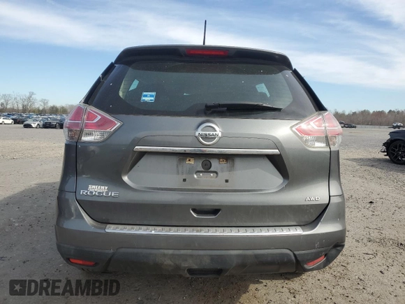 2016 Nissan Rogue SV with VIN 5N1AT2MV8GC919892, listed as a Copart auction lot 48593215 with 116,191 mi miles and Salvage Title. Bid and sale history available at carsss.com. Image 6.