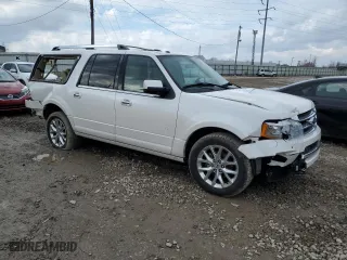 2016 Ford Expedition EL Limited with VIN 1FMJK2AT2GEF12547, listed as a Copart auction lot 47117345 with 93,079 mi miles and Salvage Title. Bid and sale history available at carsss.com. Image 4.