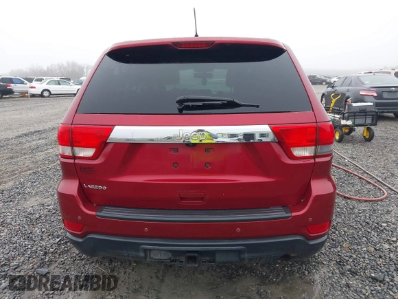 2013 Jeep Grand Cherokee Laredo with VIN 1C4RJEAG0DC516926, listed as a IAAI auction lot 41800254 with 259,006 mi miles. Bid and sale history available at carsss.com. Image 16.