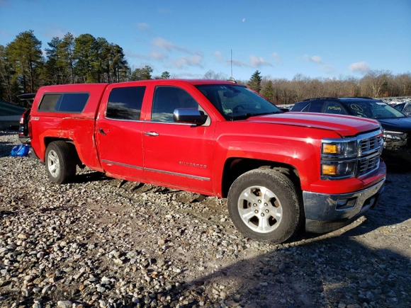 2015 Chevrolet Silverado 1500 LTZ with VIN 3GCUKSEJXFG124659, listed as a Copart auction lot 84235544 with 159,963 mi miles and Salvage Title. Bid and sale history available at carsss.com. Image 4.