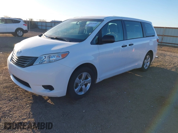 2017 Toyota Sienna L with VIN 5TDZZ3DC3HS828040, listed as a IAAI auction lot 41824384 with 76,159 mi miles. Bid and sale history available at carsss.com. Image 18.