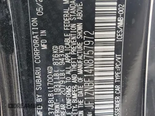 2022 Toyota 86 Premium с VIN JF1ZNBF14N8757972, выставлен на аукционе Copart как лот 57211205 с пробегом 26 204 миль миль и Списание • Salvage title. История ставок и продаж доступна на DreamBid. Изображение 12.