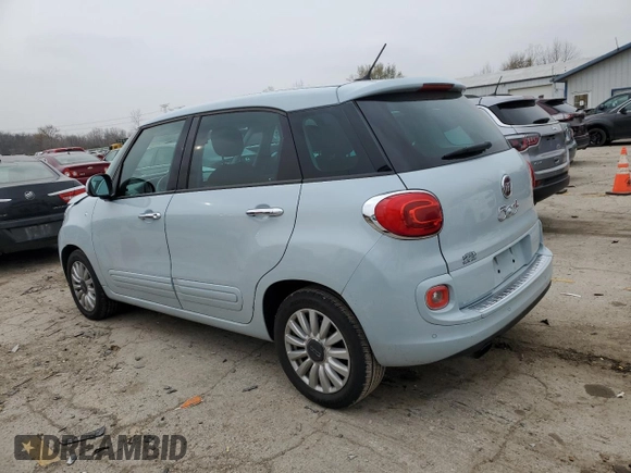 2014 FIAT 500L Easy with VIN ZFBCFABH8EZ020250, listed as a Copart auction lot 81355154 with 173,712 mi miles and Salvage Title. Bid and sale history available at carsss.com. Image 2.
