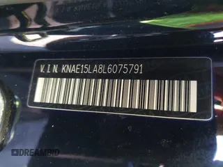 2020 Kia Stinger GT-Line with VIN KNAE15LA8L6075791, listed as a IAAI auction lot 41284342 with 47,978 mi miles. Bid and sale history available at carsss.com. Image 9.