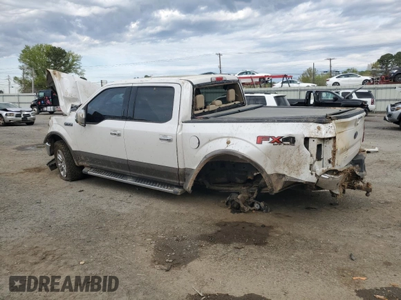 2018 Ford F-150 XL with VIN 1FTEW1EG1JFE56331, listed as a Copart auction lot 50184205 with 152,420 mi miles and Salvage Title. Bid and sale history available at carsss.com. Image 2.