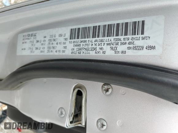 2016 Ram 1500 Tradesman z VIN 1C6RR7FM4GS132345, wystawiony jako Copart lot #53487564 z przebiegiem 143 487 mil mil oraz Szkoda całkowita • Salvage title. Historia ofert i sprzedaży dostępna na DreamBid. Obrazek 12.