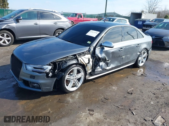 2014 Audi S4 Premium Plus with VIN WAUBGAFLXEA075296, listed as a IAAI auction lot 41527234 with 113,191 mi miles. Bid and sale history available at carsss.com. Image 17.