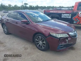 2015 Acura TLX Technology with VIN 19UUB1F52FA009890, listed as a IAAI auction lot 42173020 with 110,111 mi miles and . Bid and sale history available at DreamBid. Image 1.