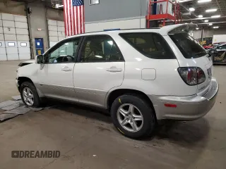 2002 Lexus RX 300 with VIN JTJHF10U220260734, listed as a Copart auction lot 80575794 with 161,218 mi miles and Salvage Title. Bid and sale history available at carsss.com. Image 2.