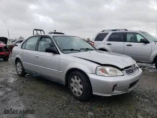2000 Honda Civic VP with VIN 2HGEJ6615YH563673, listed as a Copart auction lot 48823915 with 164,877 mi miles and Salvage Title. Bid and sale history available at carsss.com. Image 4.