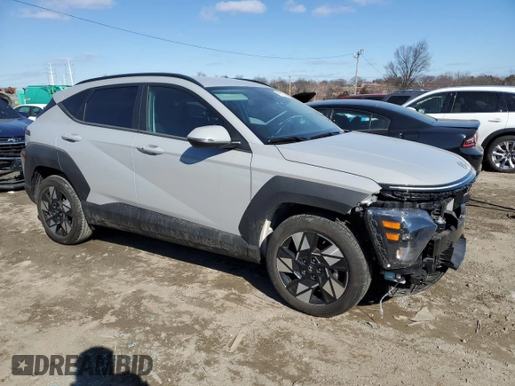 2024 Hyundai Kona SEL with VIN KM8HB3AB6RU065130, listed as a Copart auction lot 45712795 with 8,183 mi miles and Salvage Title. Bid and sale history available at carsss.com. Image 4.
