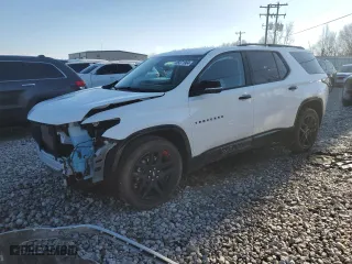 2021 Chevrolet Traverse Premier with VIN 1GNEVKKWXMJ245433, listed as a Copart auction lot 85571964 with 54,836 mi miles and Salvage Title. Bid and sale history available at carsss.com. Image 1.