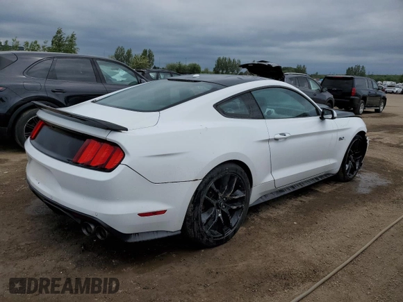 2016 Ford Mustang GT with VIN 1FA6P8CFXG5297026, listed as a Copart auction lot 61017575 with 124,367 mi miles and Salvage title. Bid and sale history available at DreamBid. Image 3.