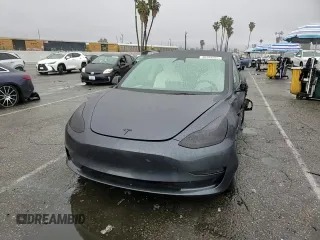 2023 Tesla Model 3 with VIN 5YJ3E1EA5PF640805, listed as a Copart auction lot 48389265 with 28,193 mi miles and Salvage title. Bid and sale history available at DreamBid. Image 11.
