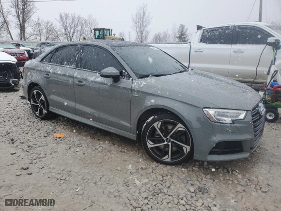 2020 Audi A3 Sedan S line Premium with VIN WAUBEGFF7LA102826, listed as a Copart auction lot 46953235 with 65,293 mi miles and Non Repairable. Bid and sale history available at carsss.com. Image 4.