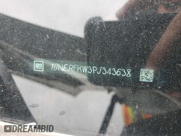 2023 Chevrolet Traverse LS z VIN 1GNERFKW3PJ343638, wystawiony jako Copart lot #57593185 z przebiegiem 20 270 mil mil oraz Szkoda całkowita • Salvage title. Historia ofert i sprzedaży dostępna na DreamBid. Obrazek 14.