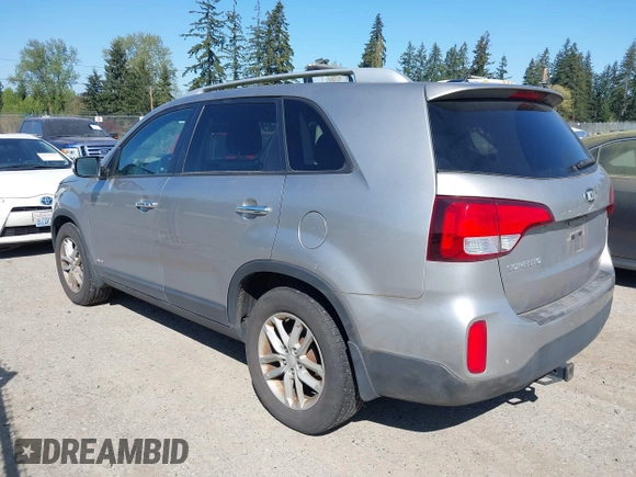 2014 Kia Sorento LX with VIN 5XYKTDA68EG481238, listed as a IAAI auction lot 42055425 with 106,248 mi miles. Bid and sale history available at carsss.com. Image 3.