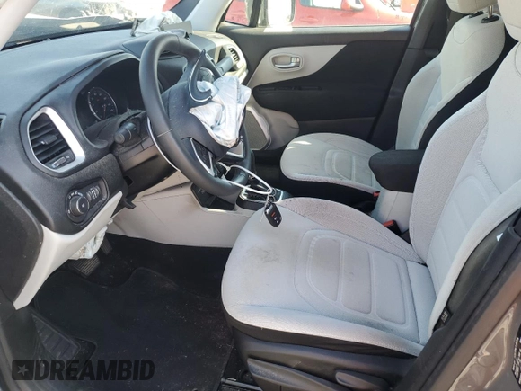 2021 Jeep Renegade Latitude with VIN ZACNJDB17MPN32651, listed as a Copart auction lot 48613025 with 42,196 mi miles and Salvage title. Bid and sale history available at DreamBid. Image 7.