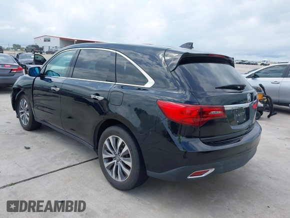 2015 Acura MDX Technology with VIN 5FRYD3H44FB005534, listed as a IAAI auction lot 42107208 with 56,347 mi miles and . Bid and sale history available at DreamBid. Image 3.