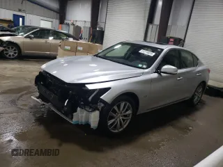 2017 Infiniti Q50 3.0t Premium with VIN JN1EV7AR1HM831754, listed as a Copart auction lot 51274824 with 63,558 mi miles and Salvage Title. Bid and sale history available at carsss.com. Image 1.