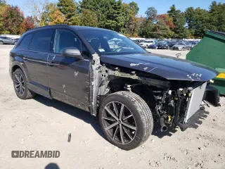 2023 Audi Q7 Premium Plus with VIN WA1LXBF75PD011646, listed as a Copart auction lot 75040644 with 13,347 mi miles and Salvage title. Bid and sale history available at DreamBid. Image 4.