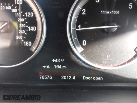 2015 BMW 5 Series 528i with VIN WBA5A5C5XFD520132, listed as a IAAI auction lot 41433751 with 76,576 mi miles and . Bid and sale history available at DreamBid. Image 15.