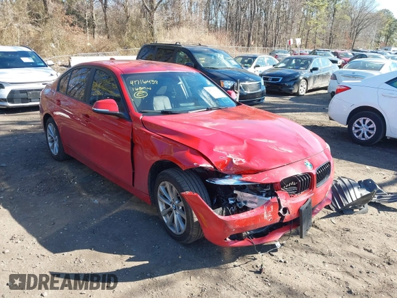 2016 BMW 3 Series 320i with VIN WBA8E1G52GNT38408, listed as a IAAI auction lot 41716438 with 50,207 mi miles and . Bid and sale history available at carsss.com. Image 6.