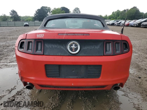 2013 Ford Mustang V6 with VIN 1ZVBP8EM3D5203940, listed as a Copart auction lot 55064825 with 129,334 mi miles and Salvage title. Bid and sale history available at DreamBid. Image 6.