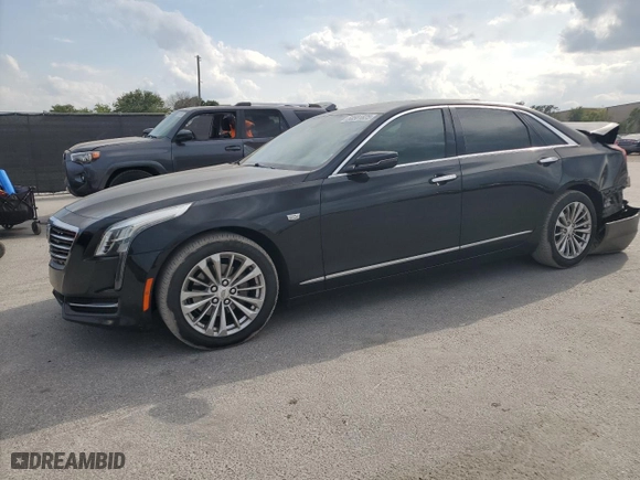 2018 Cadillac CT6 RWD with VIN 1G6KA5RX1JU100477, listed as a Copart auction lot 50501825 with NaN miles and Salvage Title. Bid and sale history available at carsss.com. Image 1.