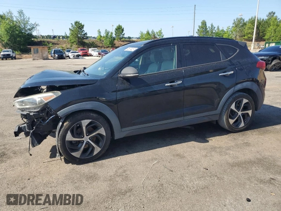 2016 Hyundai Tucson Limited z VIN KM8J33A24GU103286, wystawiony jako Copart lot #57855445 z przebiegiem 69 627 mil mil oraz Czysty tytuł • Clean title. Historia ofert i sprzedaży dostępna na DreamBid. Obrazek 1.