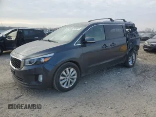 2017 Kia Sedona EX with VIN KNDMC5C18H6334313, listed as a Copart auction lot 86883544 with 153,944 mi miles and Salvage Title. Bid and sale history available at carsss.com. Image 1.