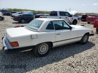 1984 Mercedes-Benz 380 SL with VIN WDBBA45A6EA014516, listed as a Copart auction lot 51345915 with 96,988 mi miles and Clean Title. Bid and sale history available at carsss.com. Image 3.