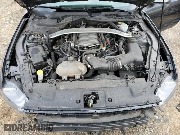 2019 Ford Mustang GT with VIN 1FA6P8CF5K5167812, listed as a Copart auction lot 47606065 with 49,386 mi miles and Salvage Title. Bid and sale history available at DreamBid. Image 11.