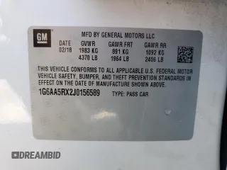2018 Cadillac ATS RWD z VIN 1G6AA5RX2J0156589, wystawiony jako Copart lot #73422014 z przebiegiem 63 432 mil mil oraz Szkoda całkowita • Salvage title. Historia ofert i sprzedaży dostępna na DreamBid. Obrazek 13.