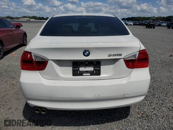 2007 BMW 3 Series 328i with VIN WBAVA33507PV66301, listed as a Copart auction lot 52763635 with 168,598 mi miles and Clean Title. Bid and sale history available at DreamBid. Image 6.
